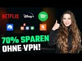 Beliebte Streamingdienste bis zu 70% günstiger ohne VPN! Mp3 Song