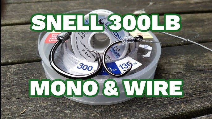 How to tie 300 lb mono and 200 lb wire with the Figure of 8 knot