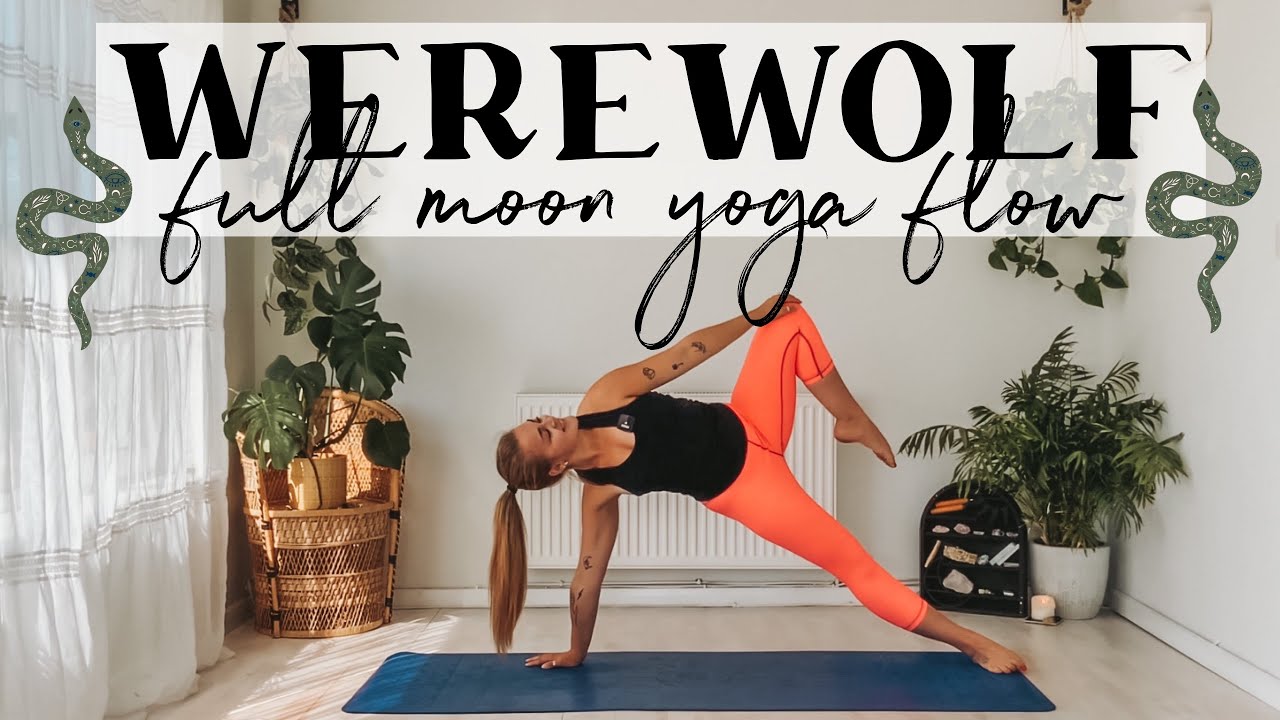 30 minute 🌕 WEREWOLF ~ FULL MOON YOGA FLOW 🌕 with @theyogiwitch 