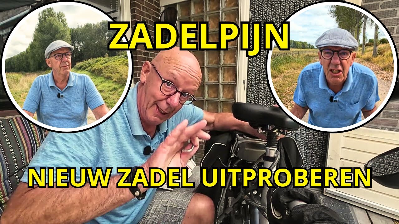Speciaal FIETSZADEL tegen ZADELPIJN uitproberen. Rondje fietsen om te testen.