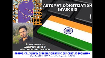 ARC-GIS Tutorial#Auto Digitization/Auto Conversion of raster to vector#Ashwani Sharma#Geology