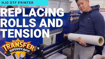Replacing Rolls and Fixing your PET film tension problems- HJD DTF Printer - DTGPRO Film