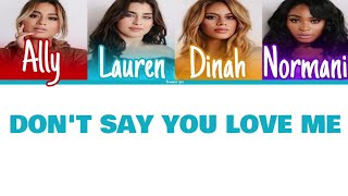 Fifth Harmony - Don't Say You Love Me (Color Coded Lyrics) | Harmonizzer Lyrics