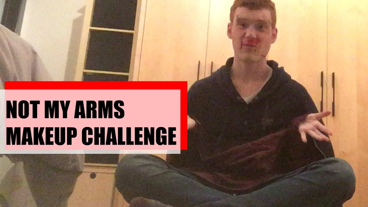 NOT MY ARMS Makeup Challenge w/ Samuel | AKA Beauty