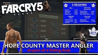 Far Cry 5 - Hope County Master Angler Achievement (All 4 Fishing Rods)