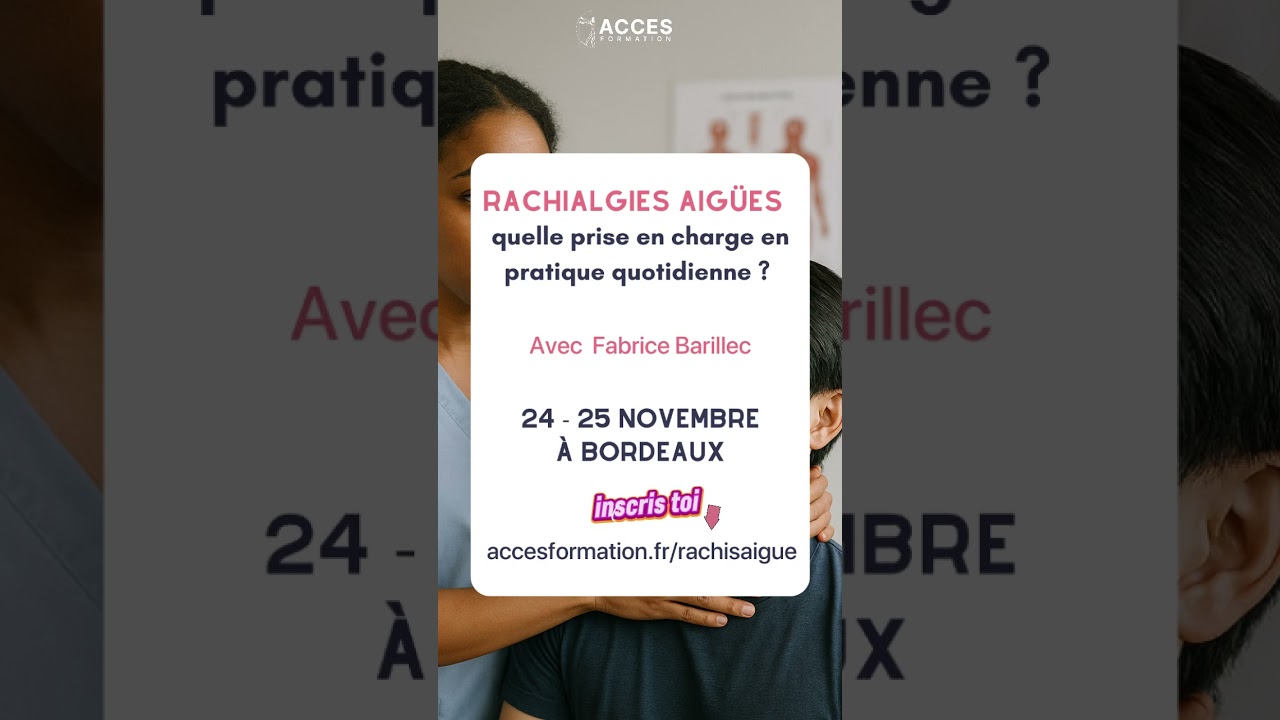 Cervicalgie aigüe : test du ligament transverse rachis cervical