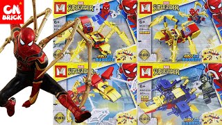 Unoffical Lego Spiderman 4 in 1 to Mech Robot mg633 unoffical lego speed build