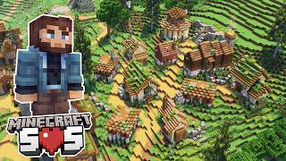 Let's Build a Village in Hardcore Minecraft! [Minecraft SOS  Ep. 17]