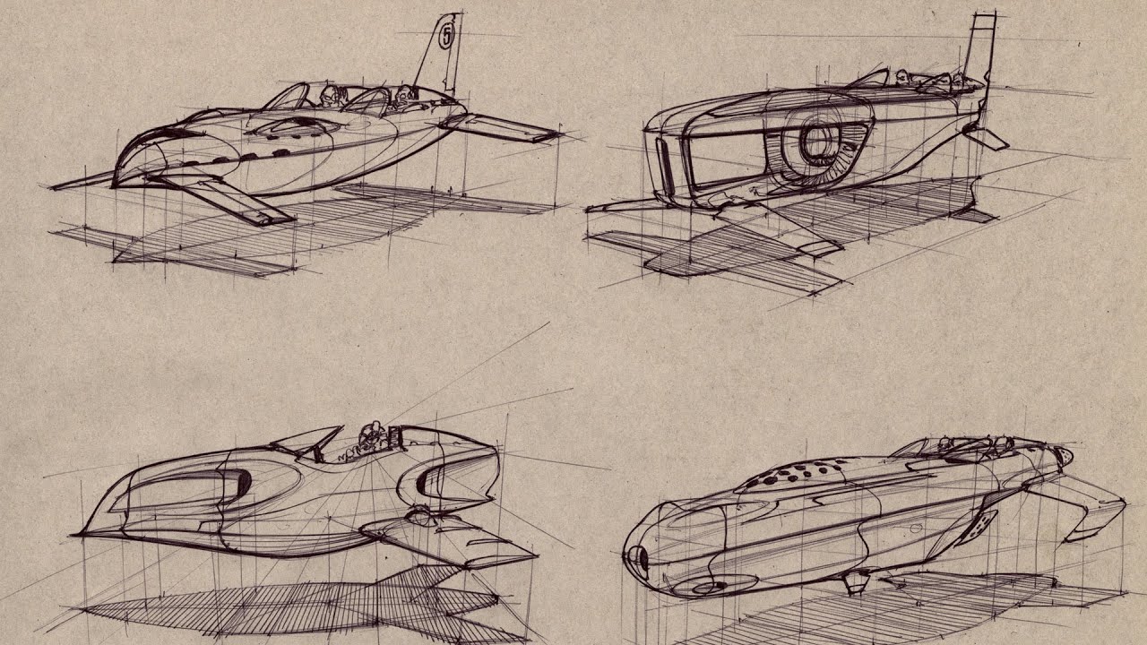 How To Draw Hovercraft And Spacecraft With Scott Robertson Youtube