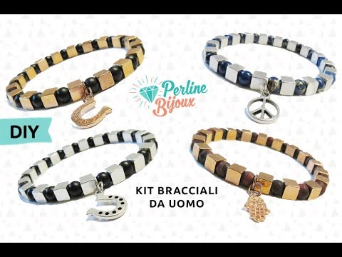 Idee Bijoux Bracciali Da Uomo Con Pietre Dure E Cubi In Zama Youtube