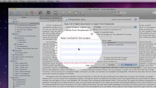 Scrivener 2 Basics - Simplenote Sync *Mac Only*