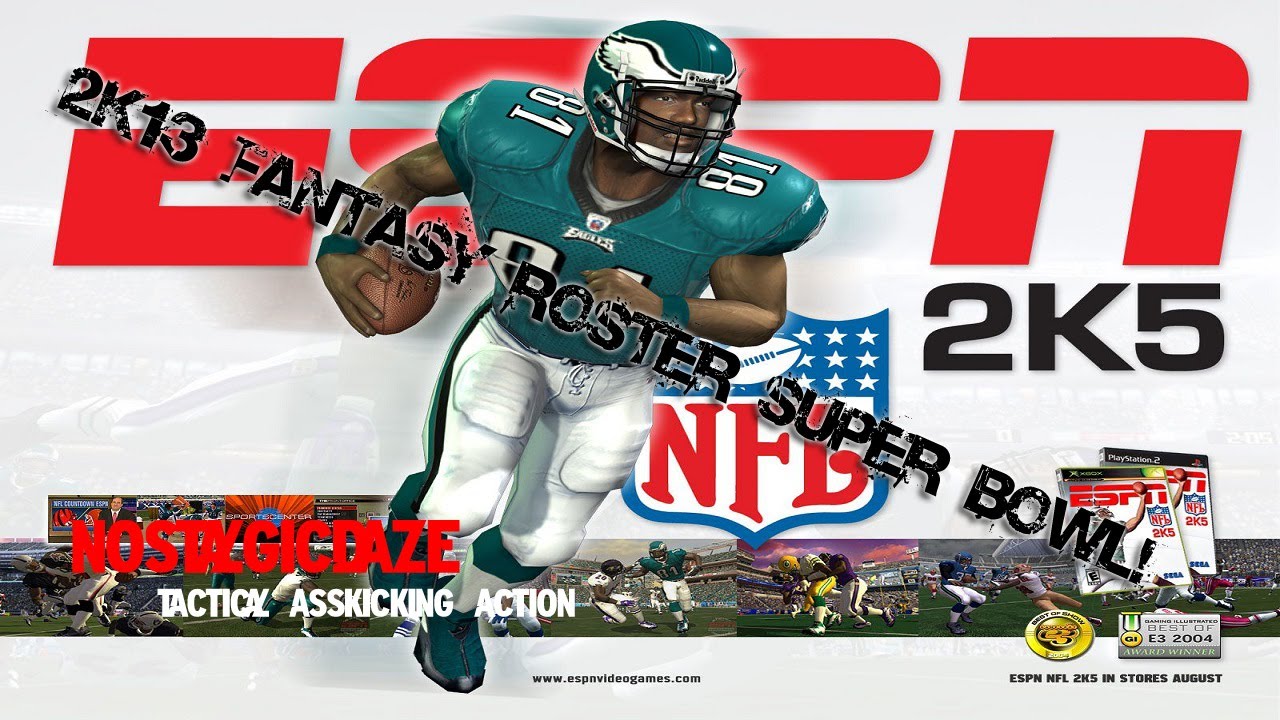 ESPN NFL 2K5: 2K13 Fantasy Roster Super Bowl! - YouTube