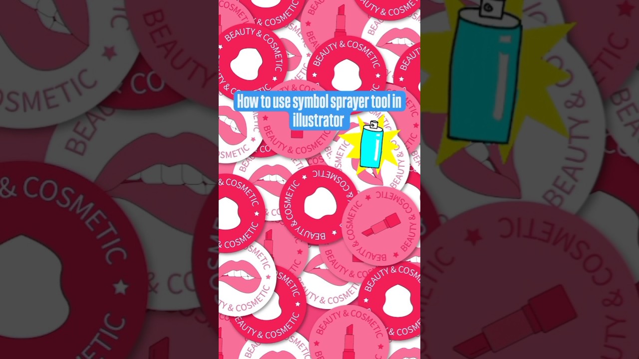 How to use symbol sprayer tool in illustrator ✨#adobeillustratortutorial #adobeillustratorcourse