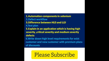 Deloitte #Testing Interview Questions #Shorts #Subscribe