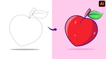 Adobe Illustrator Tutorial: Create a Vector Apple Design from Sketch