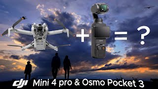 DJI mini 4 pro & Osmo pocket 3, The ultimate collaboration. Magical mayhem in 4K