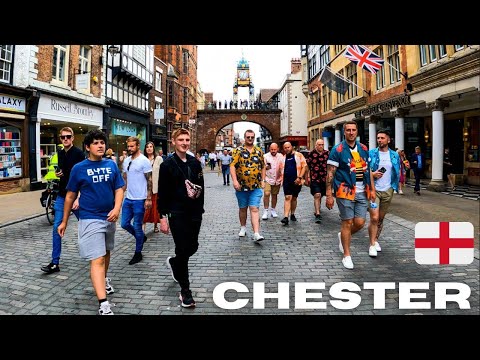 CHESTER England Walk Tour | City Centre 4k