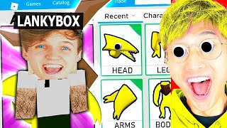 We Made YELLOW From RAINBOW FRIENDS 2 A ROBLOX ACCOUNT lankybox garten of banban 4 cash and nico 2 3