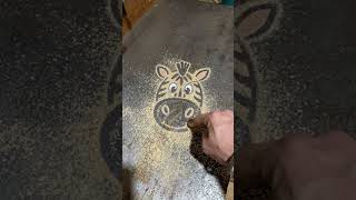 Drawing Art Of Zebra