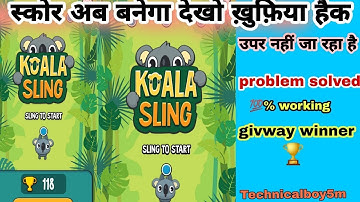 mx player koala sling game hack trick | koala sling game problem solution | koala sling game trick