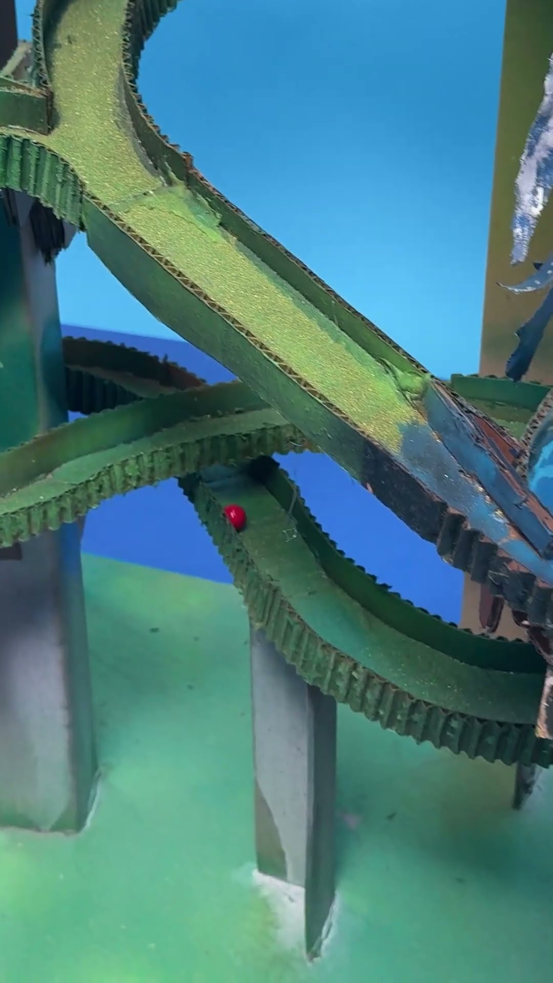 Red vs Green Marble Race! ?? ? #race #challenge #shorts