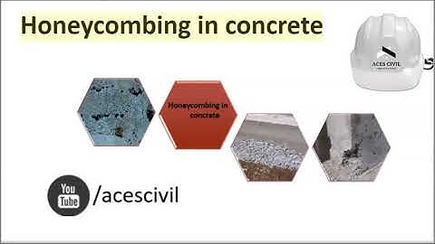 Honeycombing in concrete