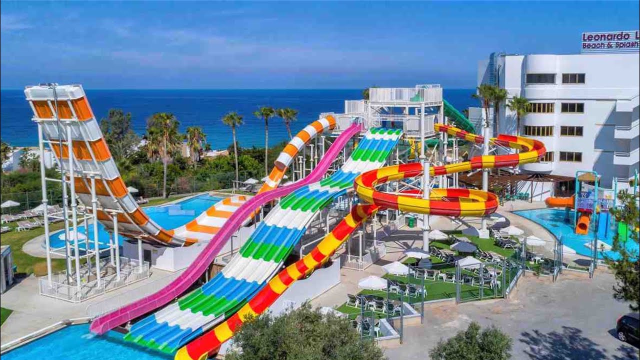 WATERSLIDES AT LEONARDO LAURA SPLASH WATERPARK CYPRUS YouTube