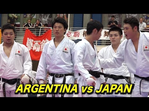 2017空手世界大会！日本VSアルゼンチン！Japan vs Argentina, WORLD KARATE TOURNAMENT