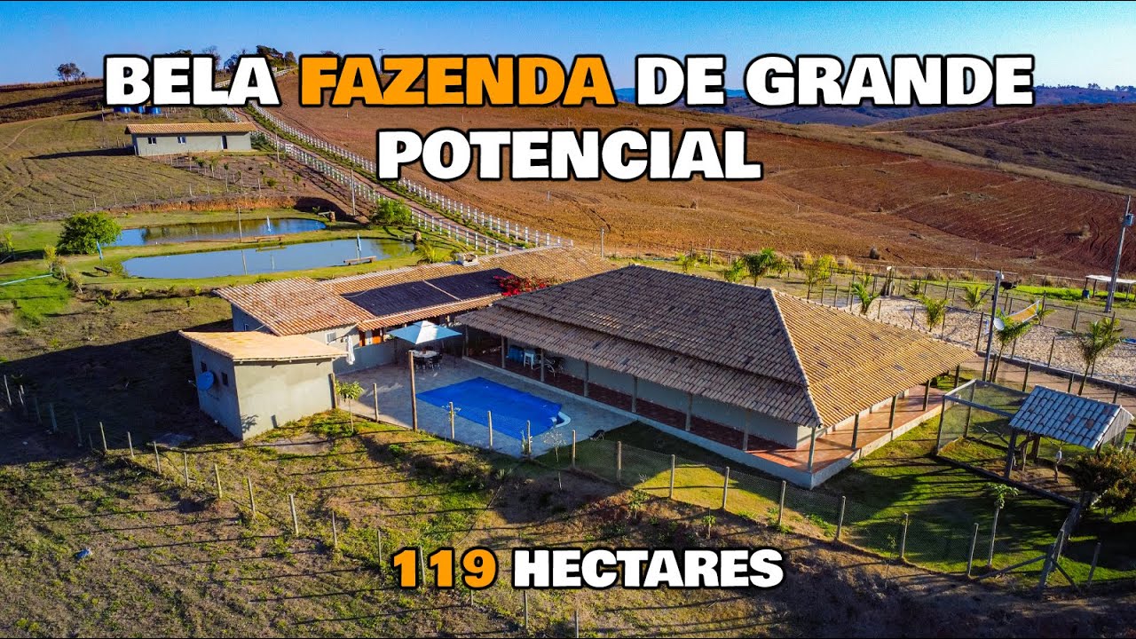 FAZENDA PARA PECUÁRIA COM BELA BENFEITORIA E 119 HECTARES DE TERRA | BARBACENA - MG