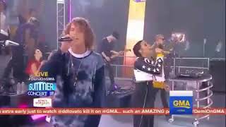 Demi Lovato performing No Promises at the Good Morning America Concert 2017 Part 2