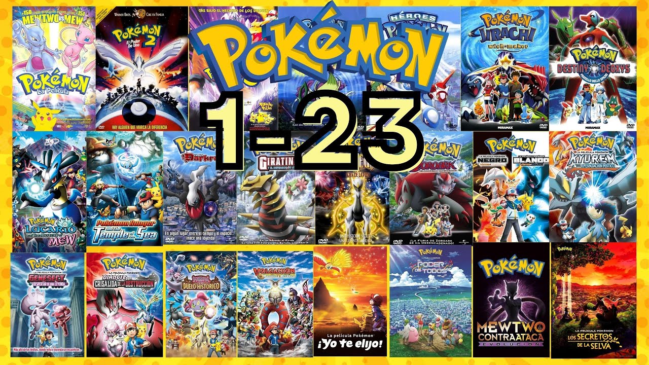 Todos los Openings de las Películas Pokémon 1-23 [Castellano] - YouTube