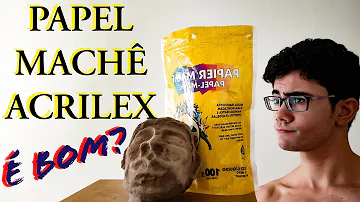 Como usar papel machê Acrilex?