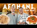 Best afghani food walk in lajpat nagar delhi  chopan kebab loaded afghani burger ashak