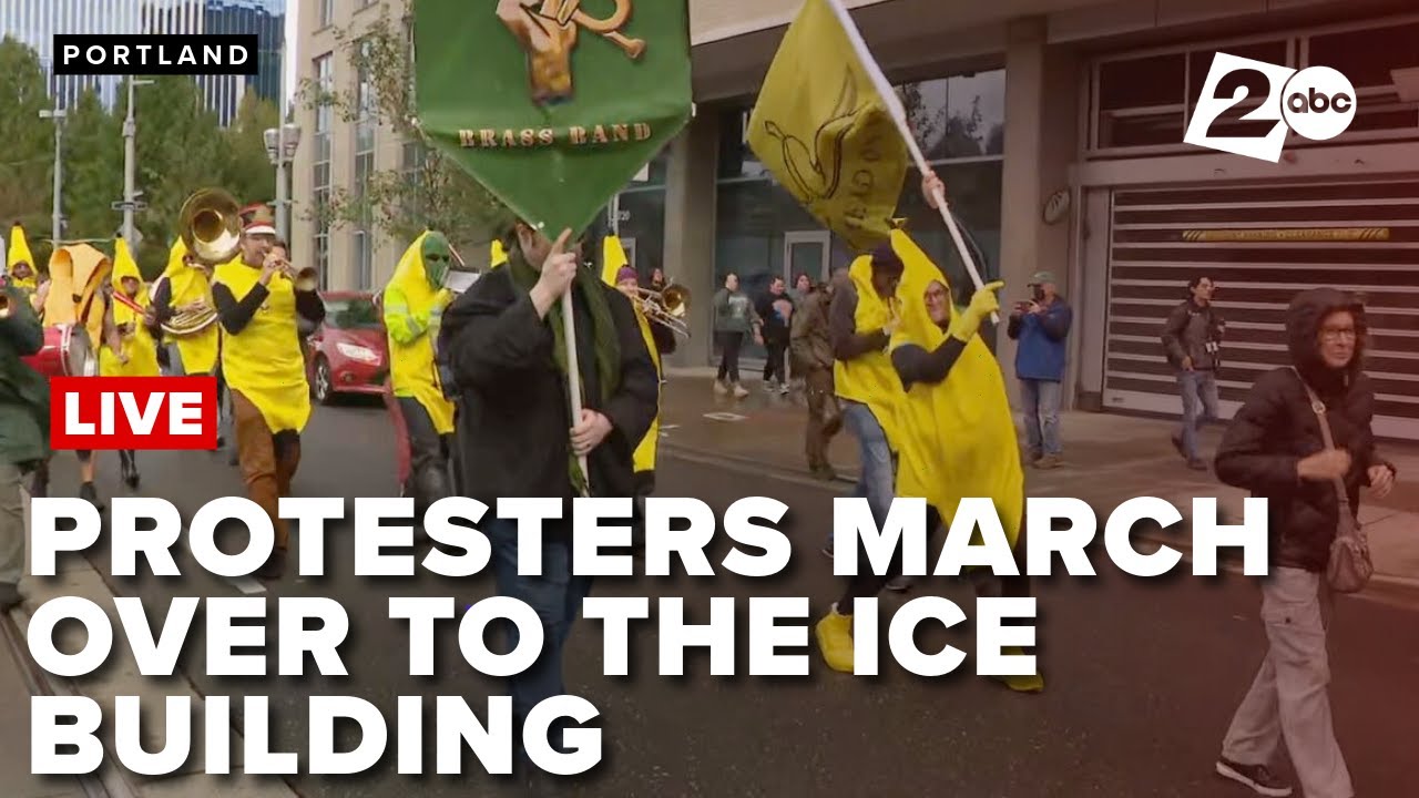WATCH LIVE | Protesters march to ICE facility in Portland Sunday afternoon, October 12