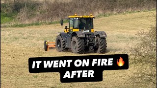 Broken Tractor & Spreader But Trick New Tyres 2191