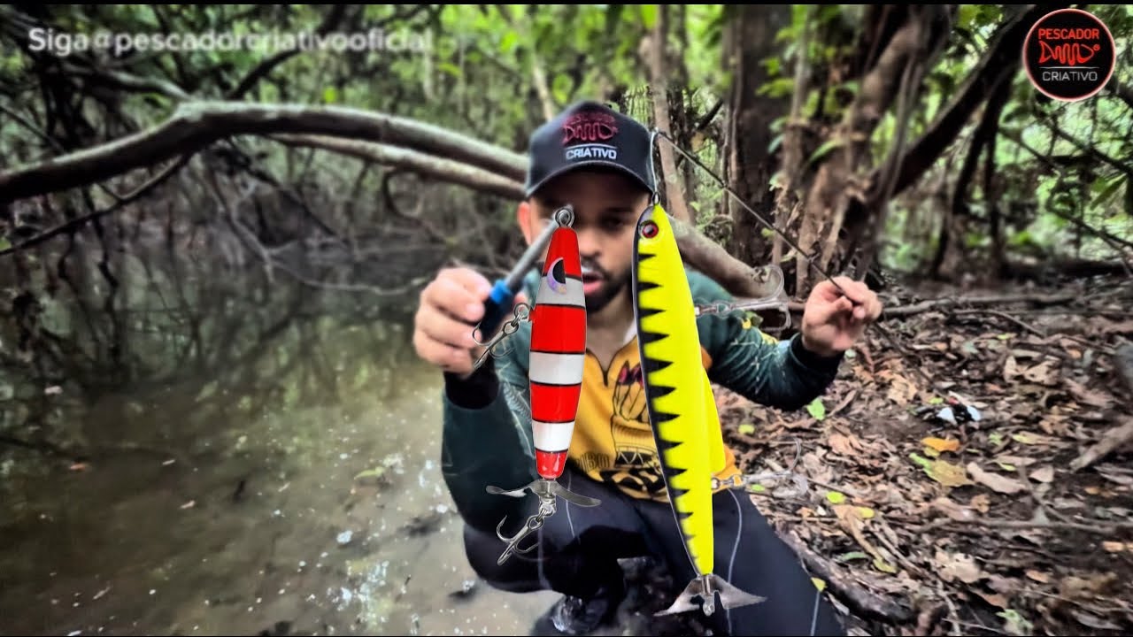 RISCANDO HÉLICE NO PÂNTANO ALAGADO DA AMAZÔNIA! Pescaria na Floresta