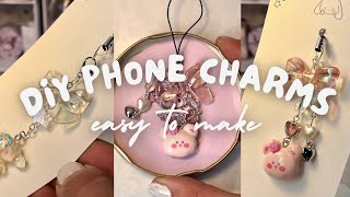 Diy Phone Charm Tutorial - . 𖦹 How To Make Beaded Phone Charms Cute Art Ideas