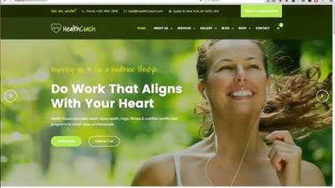 How to change copyright information in Health coach Joomla Template