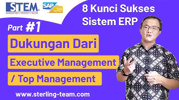 1. Dukungan Dari Executive Management / Top  Management - 8 Kunci Sukses Implementasi Sistem ERP