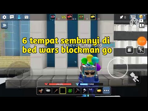 6 tempat sembunyi di bed wars blockman go