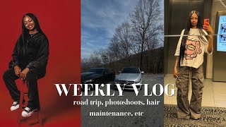 WEEKLY VLOG | road trip + photoshoots + self-care + etc