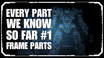 Every part we know so far in Armored Core 6. Assembly breakdown number 1 of 3: The Frame Parts