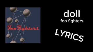 doll - foo fighters (LYRICS)