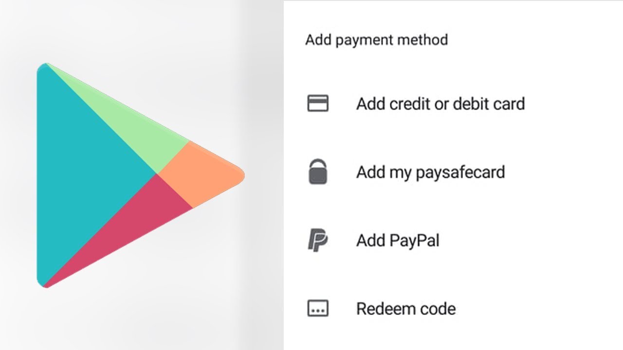 How To Add Payment Method On Google Play