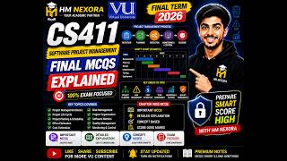 CS411 Final MCQs Explained|Software Project Management Important MCQs for Final Term 2026 |HM Nexora