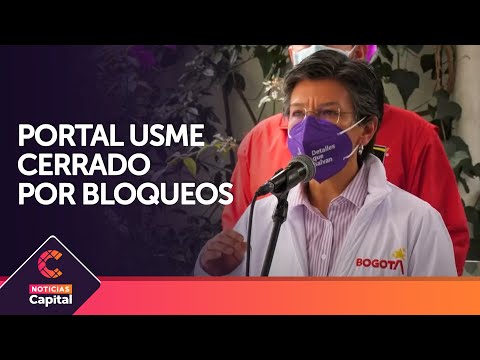 Portal Usme cerrado por bloqueos y manifestaciones