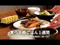 【1週間の献立】夏のコスパ◎晩ごはん / 暑い日も楽に作れる簡単レシピ / 夏野菜使い切り5日間🎐