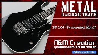 Fast Hard Rock / Metal Guitar Backing Track Jam in Dm | BT-194 chords