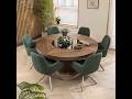 latest round shape dining table design