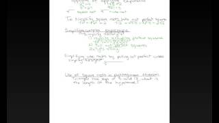 7th Grade Math - Square Roots